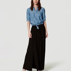 Loft Black Maxi Skirt